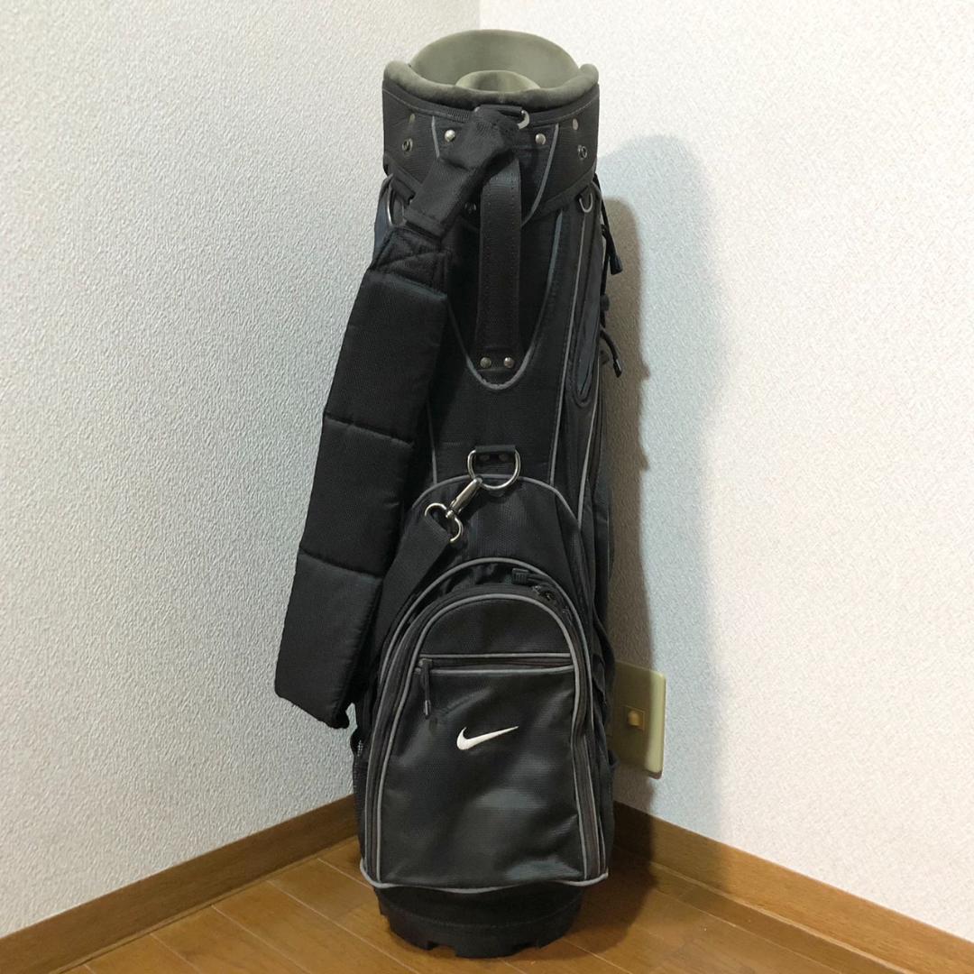 【希少】 NIKE ナイキ ゴルフ キャディバッグ カート型 6分割 ブラック