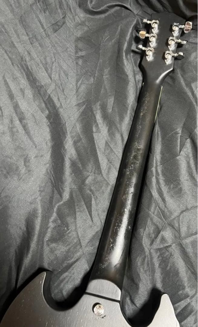 【ノーブランド】スカル彫刻SGタイプエレキギター