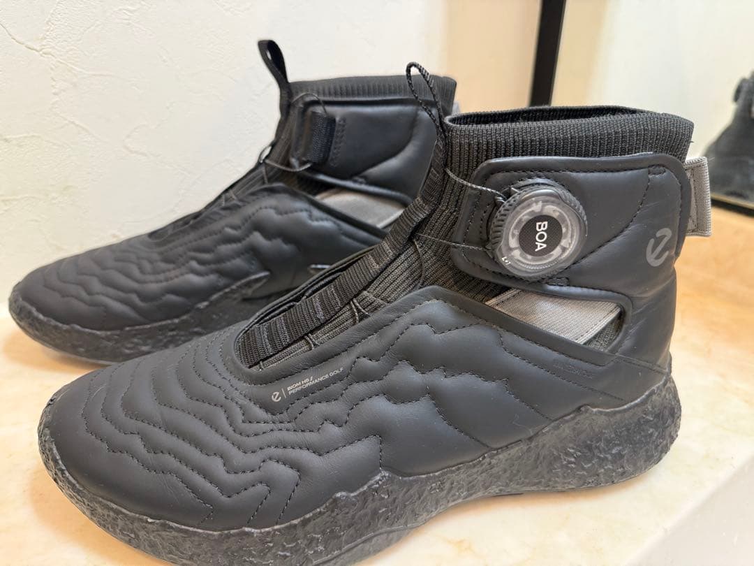 【超美品】ECCO BIOH5 HIGH-TOP BOA シューズ（EU:41）