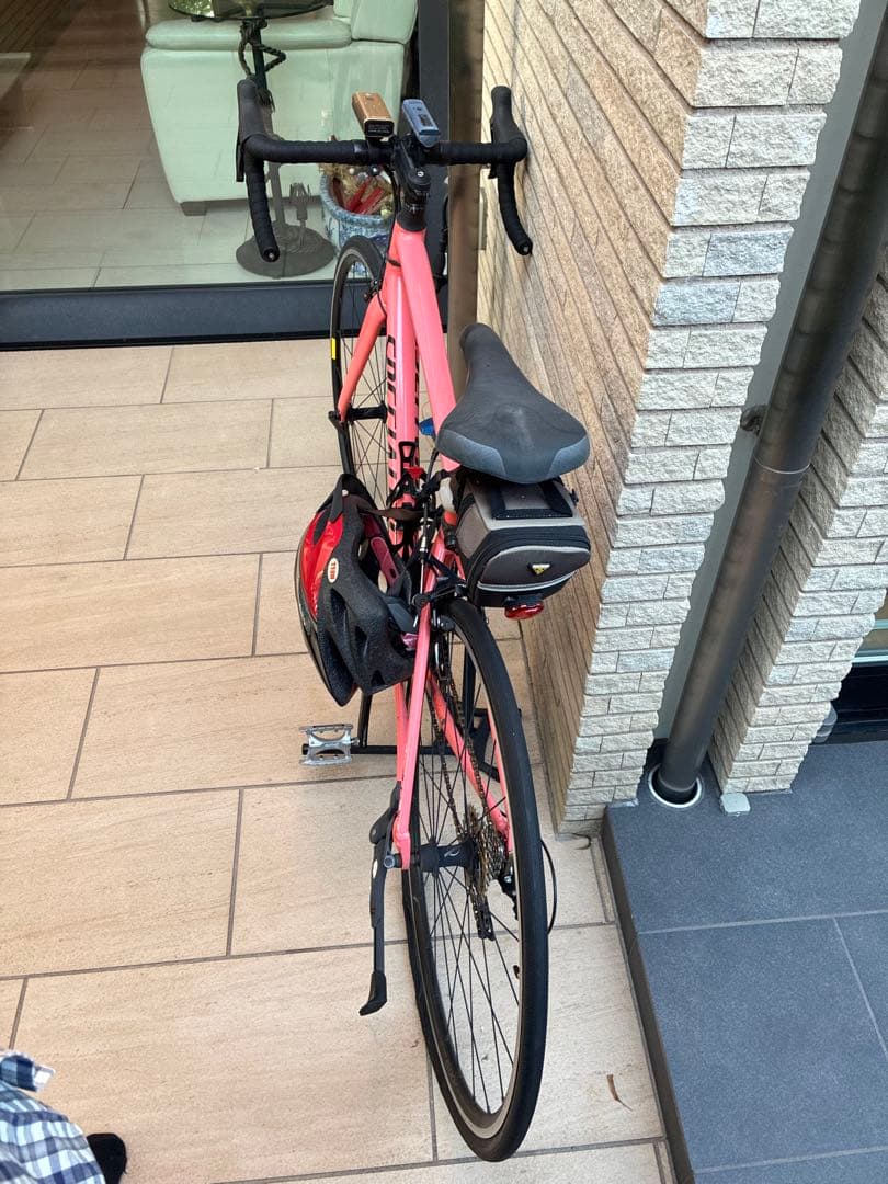 ピンク クロスバイク クッション付きサドル