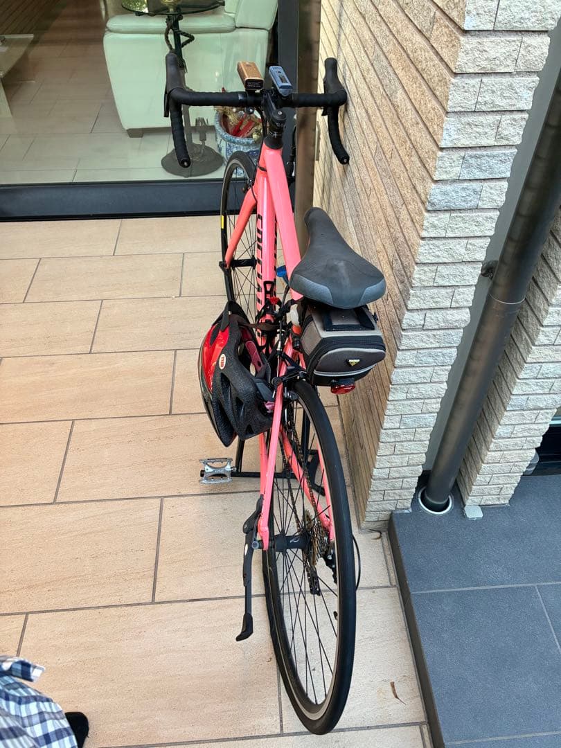 ピンク クロスバイク クッション付きサドル