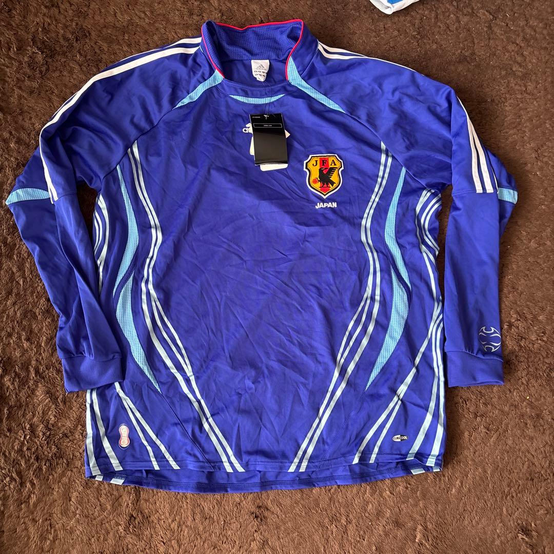 新品限定！アディダス日本代表ホーム長袖ユニフォーム4XO/ジーコJAPAN闘莉王