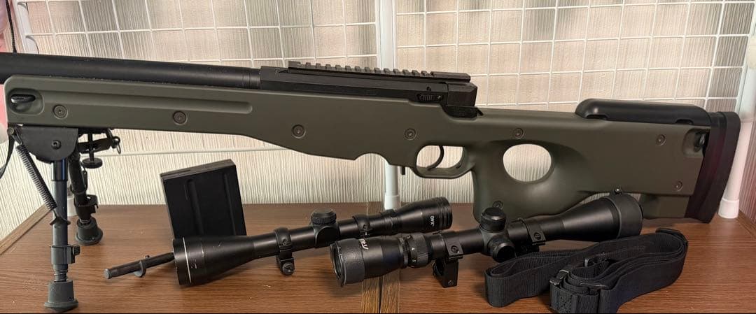 L96AWS エアコッキングガン スコープ付き
