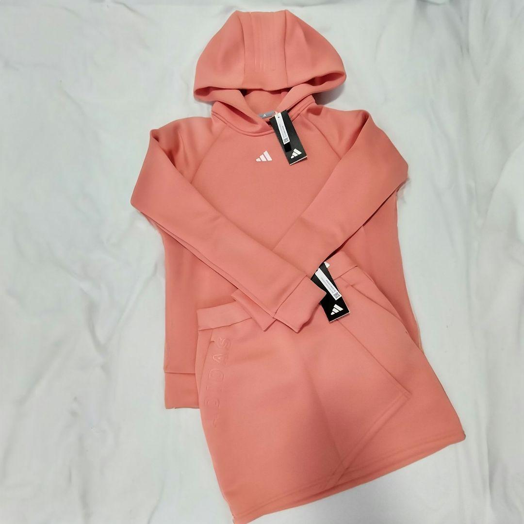 【新品】アディダス ダンボールニット セットアップ パーカー＆スカート S