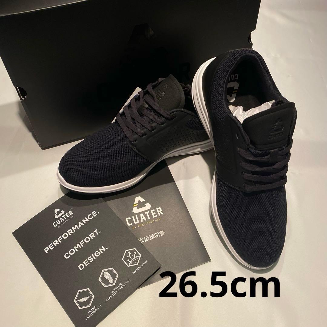【新品】CUATER　トラヴィスマシュー　ゴルフシューズ　黒　メンズ26.5cm