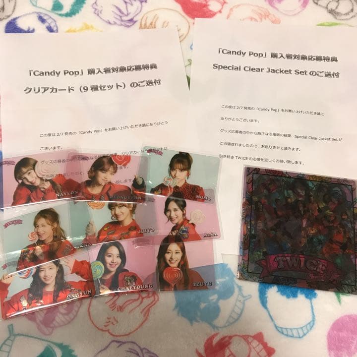 TWICE　Candy Pop クリアトレカ　クリアジャケット
