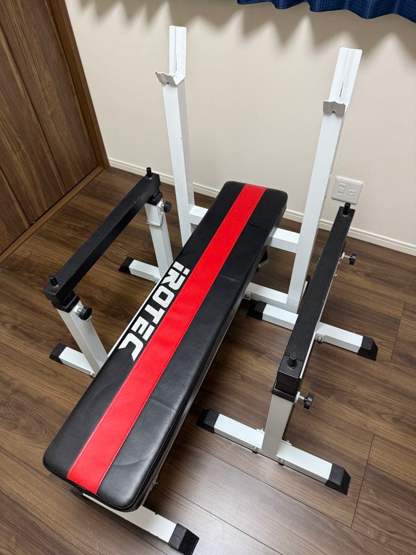 【引取り限定】iROTEC トレーニングベンチ 黒/赤