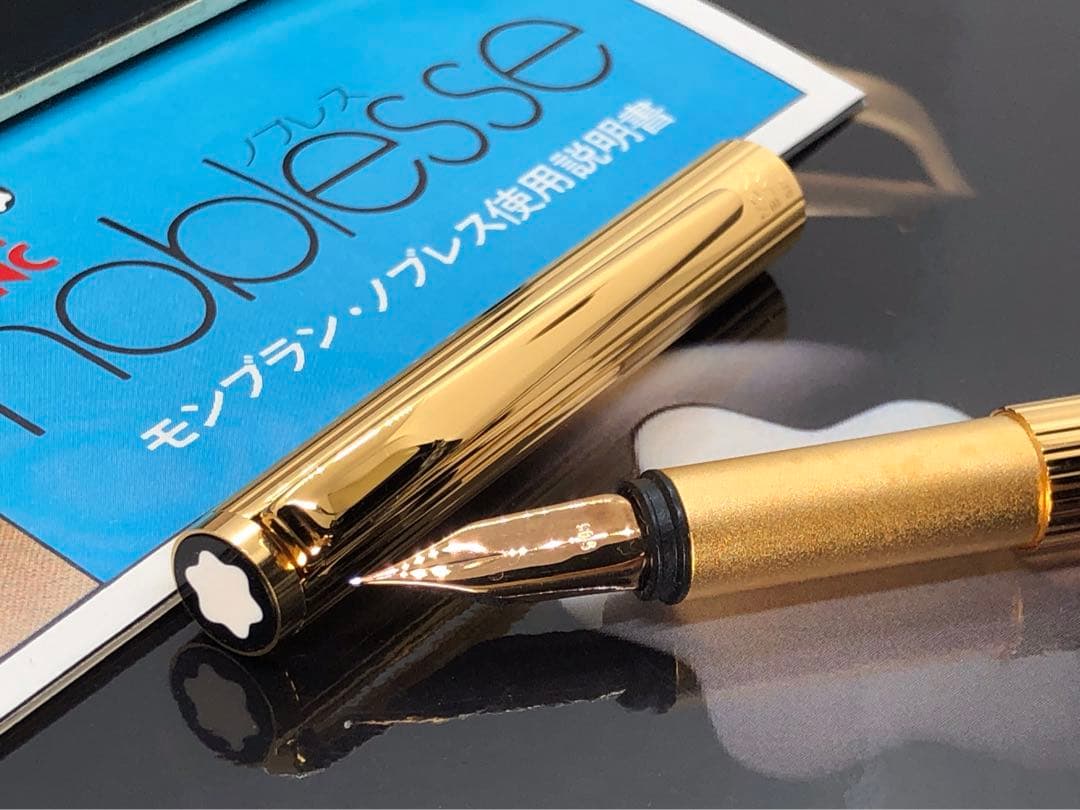 ※お宝未使用！金運を呼ぶ総金張り価値の高い逸品！No1147ノブレス★モンブラン