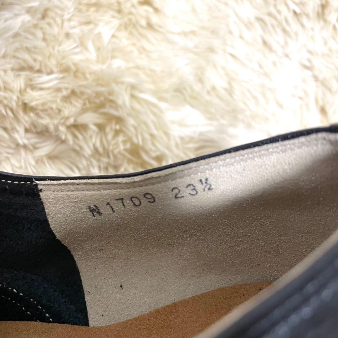 パッション　ティーチャーズシューズ　レザー 23.5cm 黒　社交ダンスシューズ