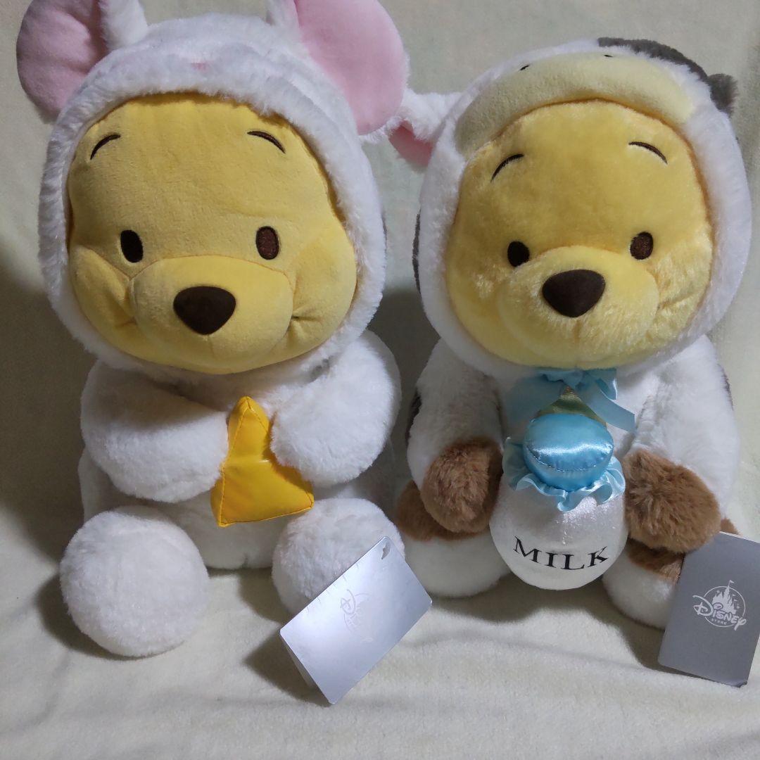 タグ付き☆ディズニーストア　お正月　プーさん　干支　ぬいぐるみ　Lサイズ