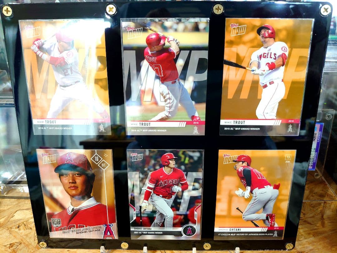 大谷翔平&トラウト topps now MVP award special