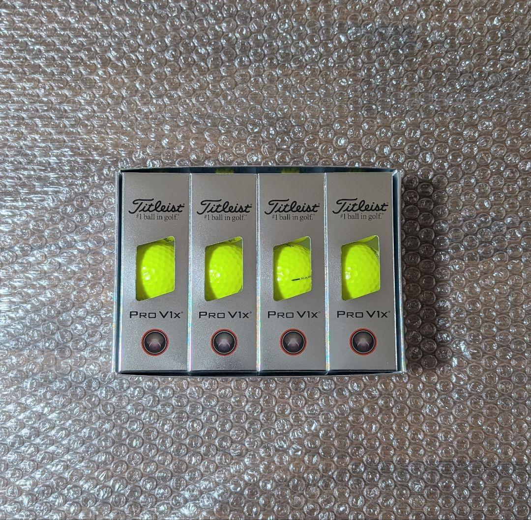 新品 タイトリスト PRO V1X イエロー 2025年モデル 3ダース