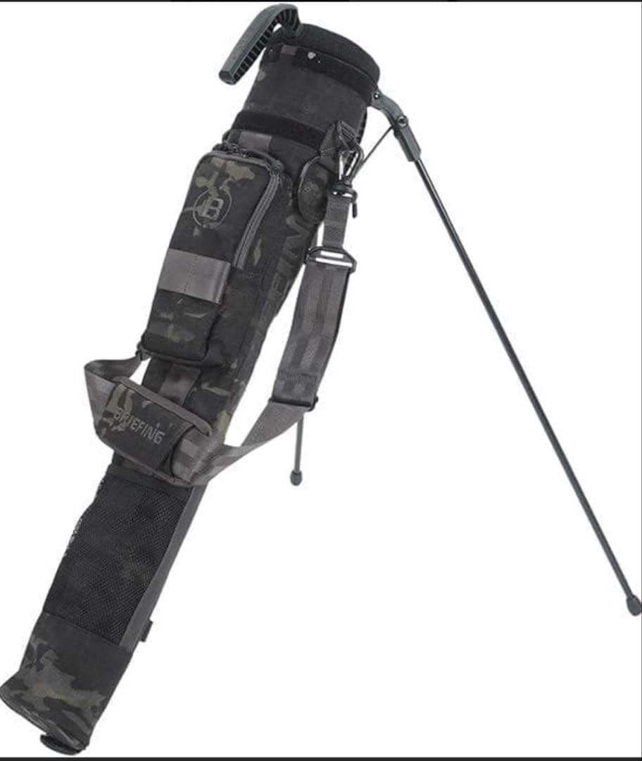 「美品」BRIEFING ブリーフィング　セルフスタンドバッグキャリーマルチカモ