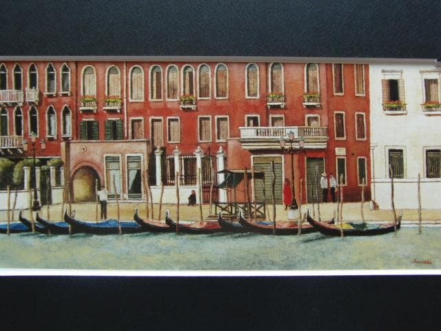 荒木淳一、【ベネチアのサラ】、大判・希少な画集画、新品高級額