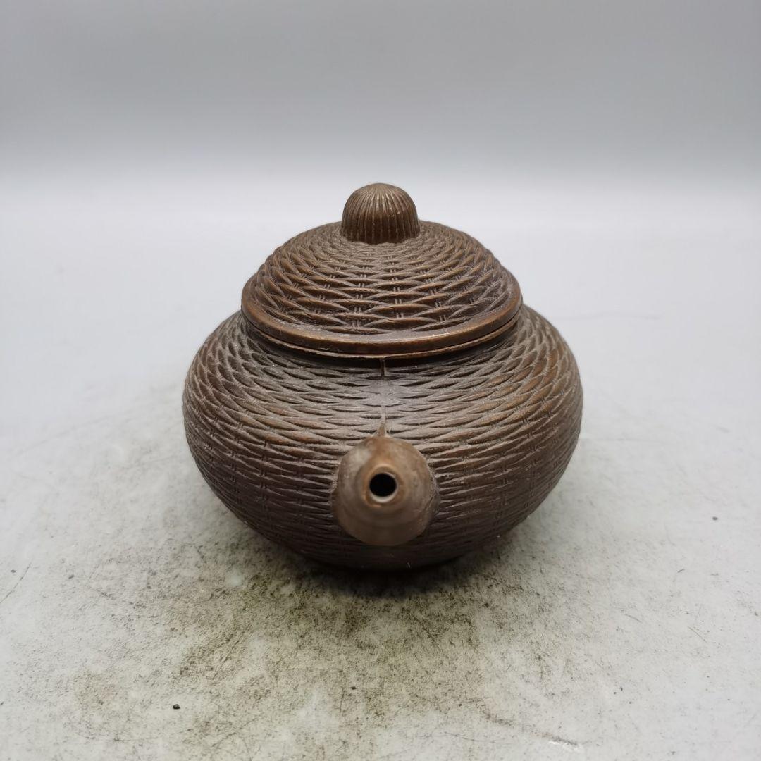 銅器 竹節壺 茶器 煎茶道具 装飾品 工芸品 置物