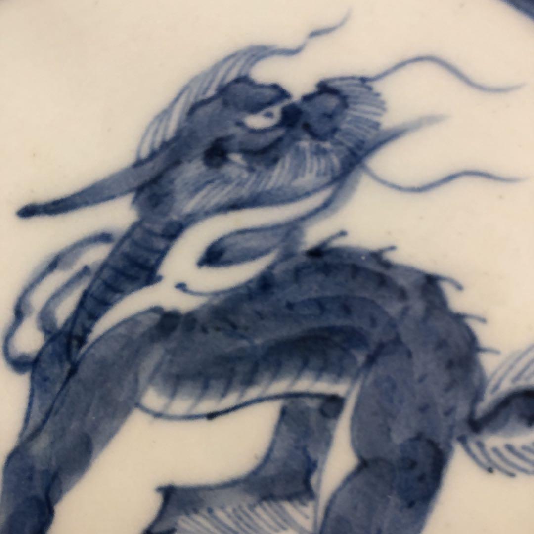 やきもの•陶磁器　麒麟文六角皿　1客