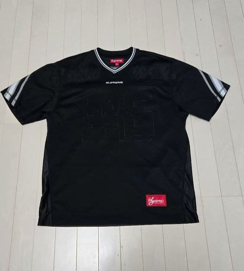Supreme Rib Football Jersey ブラック 24