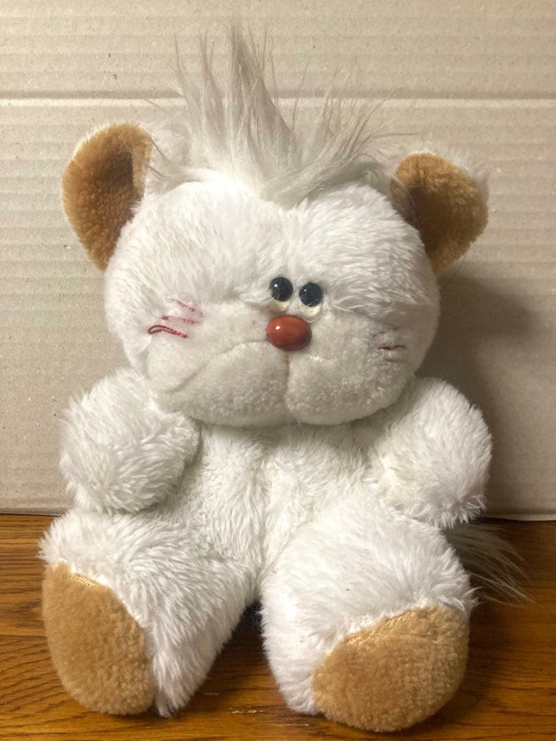 70年代 ビンテージ オオイケ 猫 ネコ 白猫 ぬいぐるみ レトロ 昭和 当時物