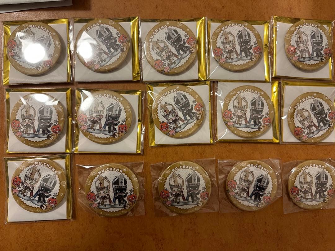 第五人格 スイパラ コラボ ハロウィン 白黒無常 缶バッジ