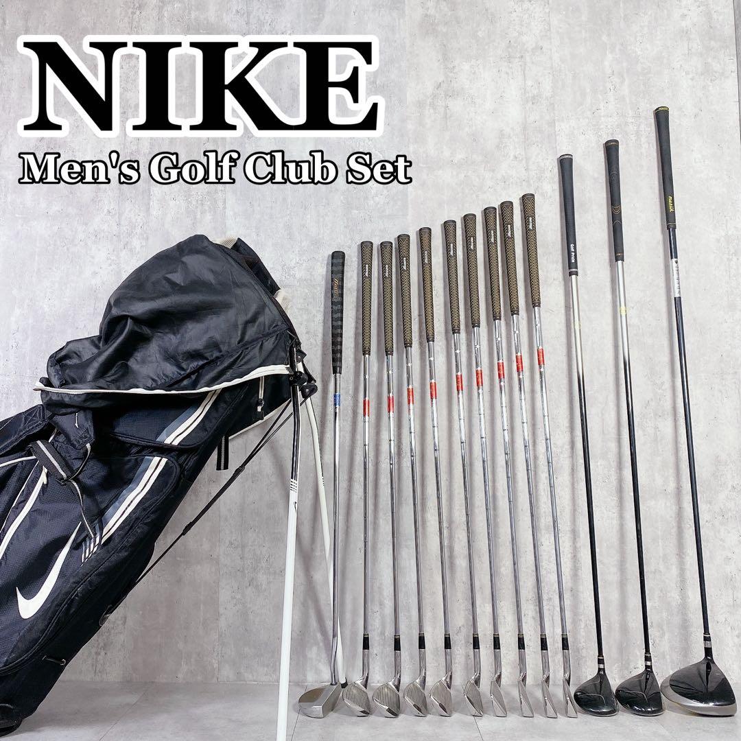 T198 NIKE 他 ゴルフクラブ メンズ フルセット 14点 黒 初心者