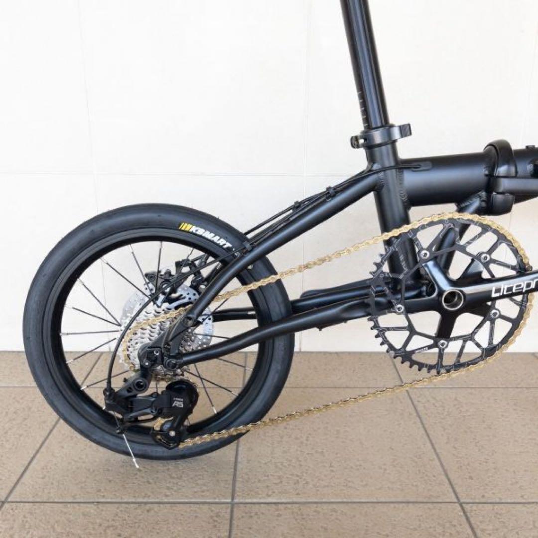 K3 PLUS ★未使用品★超軽量カスタム【8KG】★折り畳み　自転車　9速