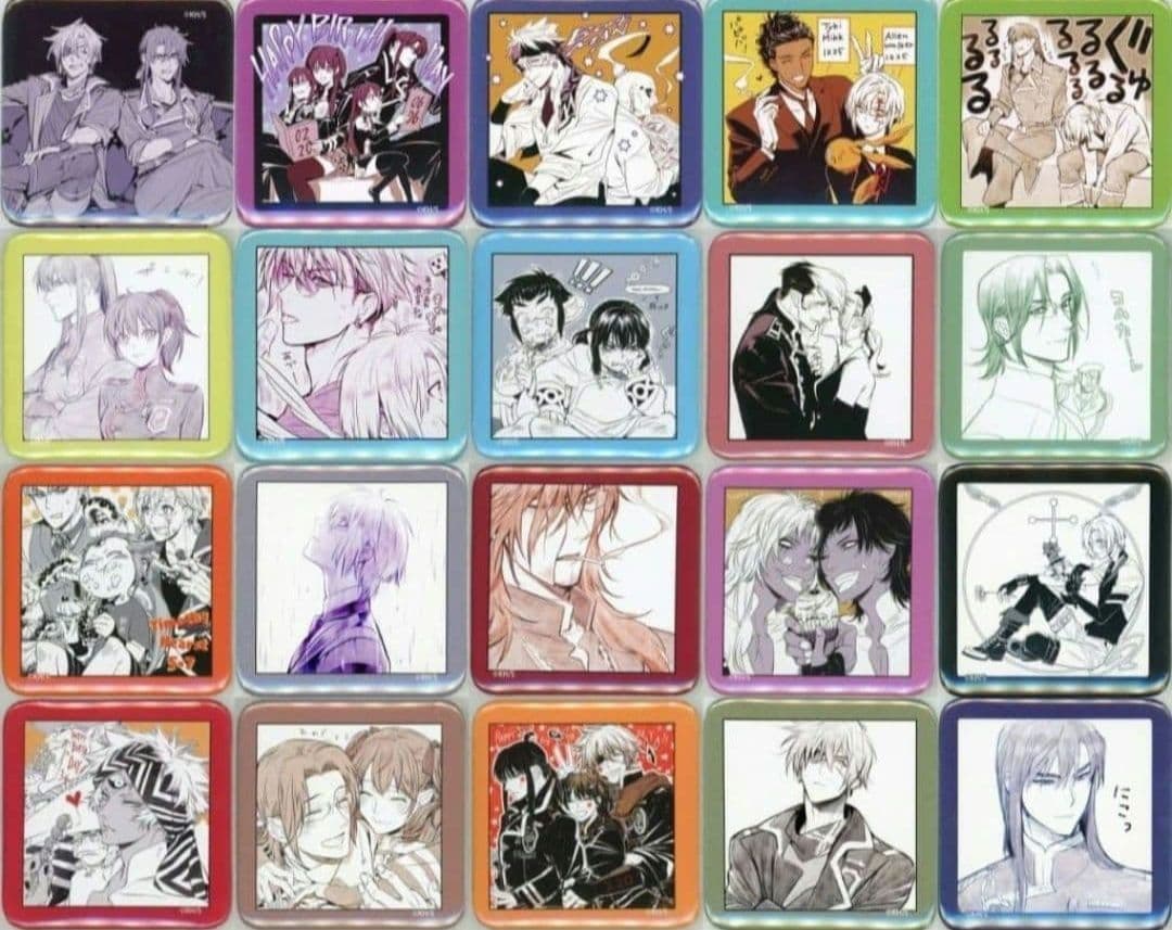 え*と様 D.gray-man ましかく缶バッジ Vol.1 コンプリートセット