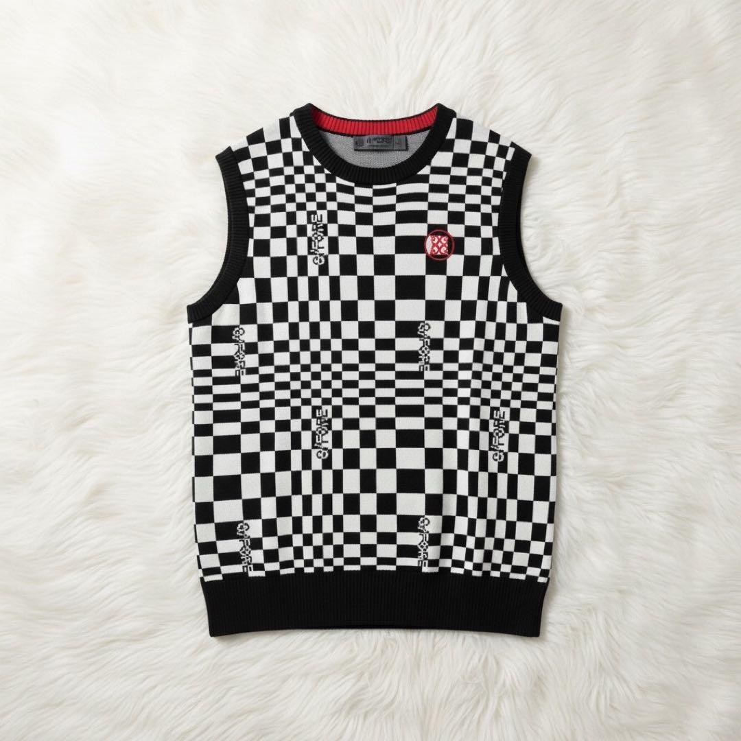 【美品￼￼】G/FORE レディース ジャガードニットベスト M サイズ￼