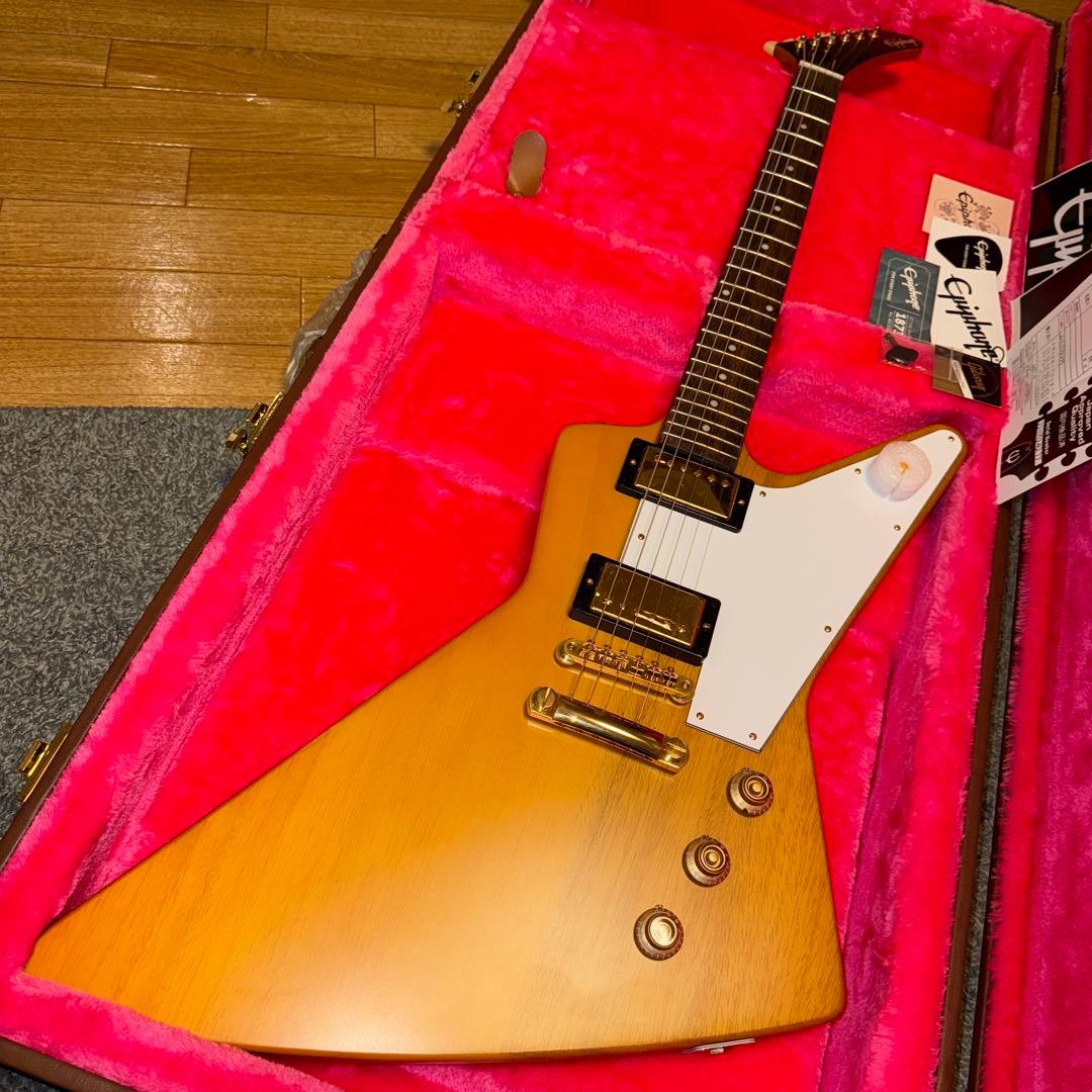 ギター Epiphone Korina Explorer Aged Natural