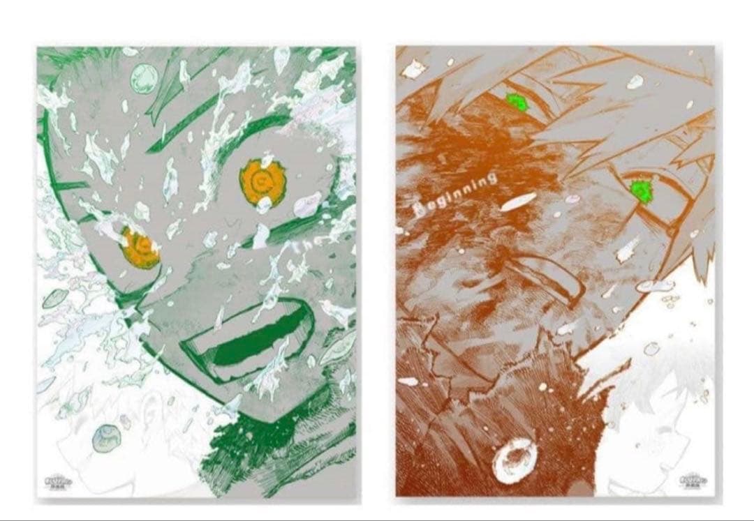 ヒロアカ 原画展 A2アートポスター2枚セット【The Beginning】