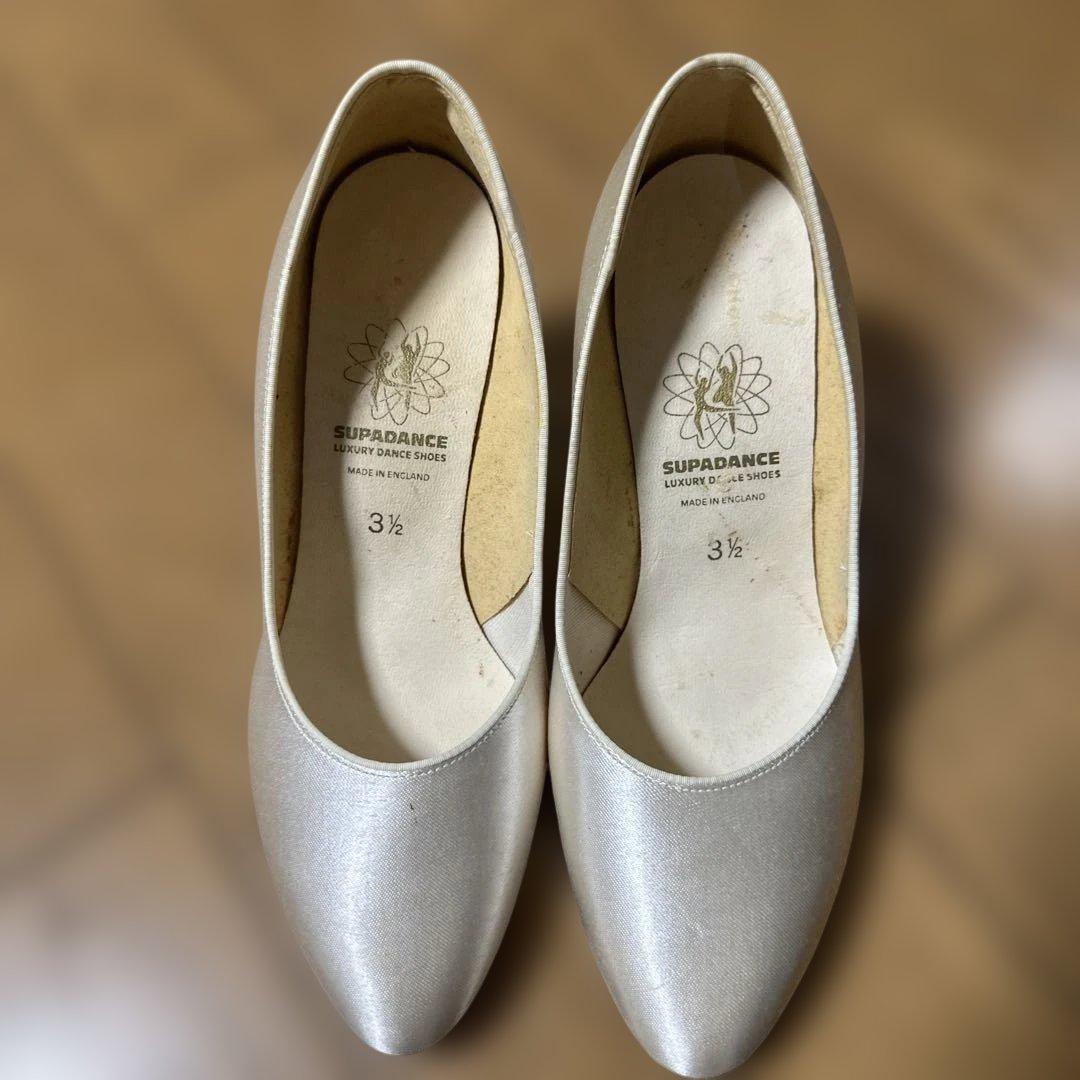 SUPADANCE シルバー ベージュ　ダンスシューズ 3½