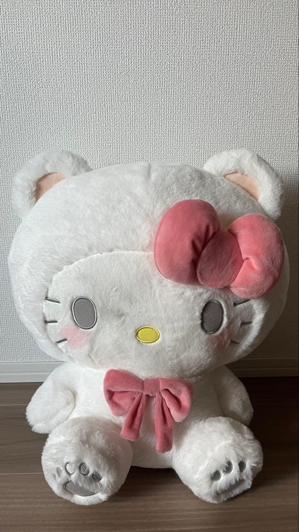 大 ハローキティ ホワイトベアドール　GJ タグ付き