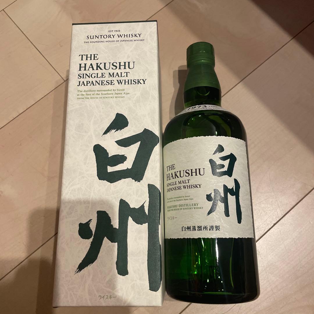 サントリー 白州 シングルモルトウイスキー（箱あり）