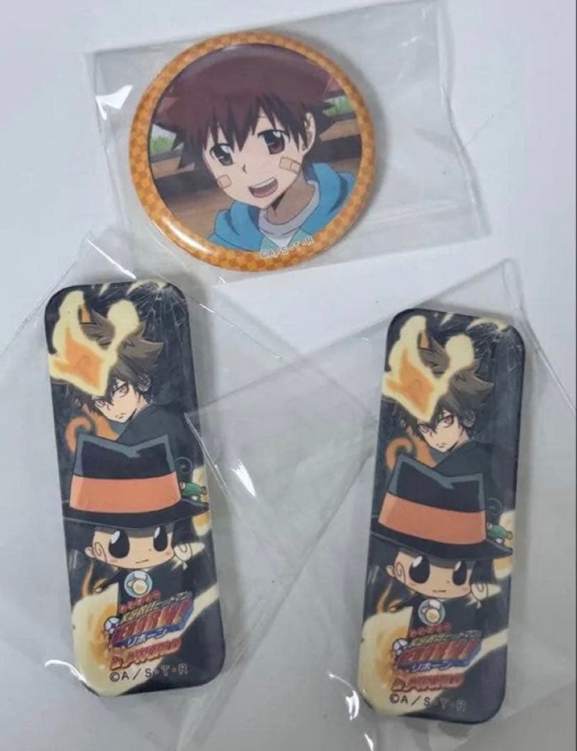 家庭教師ヒットマンREBORN 沢田綱吉 J-WORLD ロング 缶バッジ