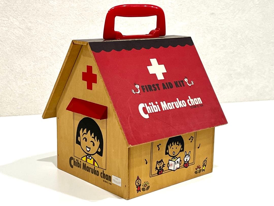 f057 超希少　昭和　レトロ　ちびまる子ちゃん　救急箱　赤十字マーク