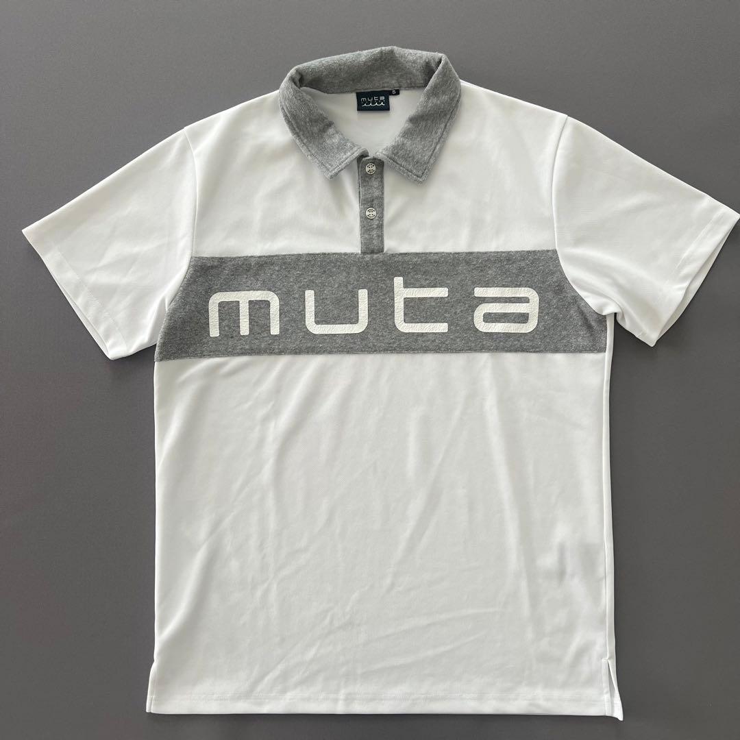 muta MARINE ムータマリン　現行　ポロシャツ　メンズ　ゴルフ　M ロゴ