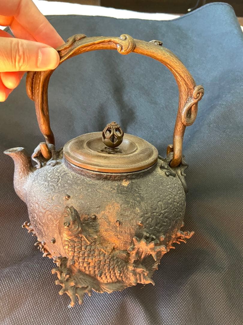 shopping　茶道具 鉄瓶　亀文堂鉄壺　鯉のぼり