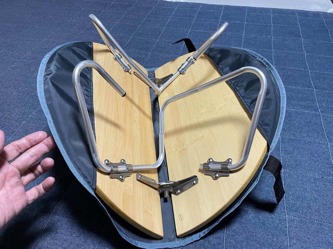 u*d様 廃盤美品！スノーピーク  peakワンアクションちゃぶ台竹 S