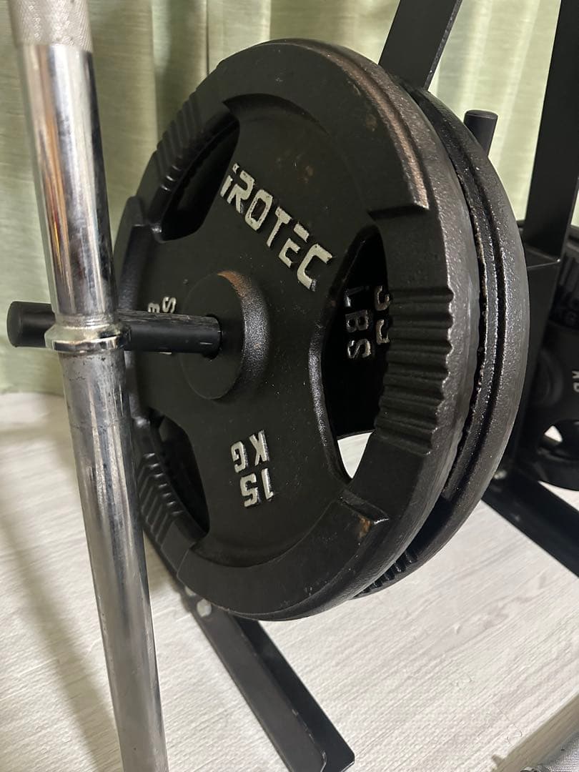 IROTEC プレートセット 計80kg プレートラック付 引き取り限定