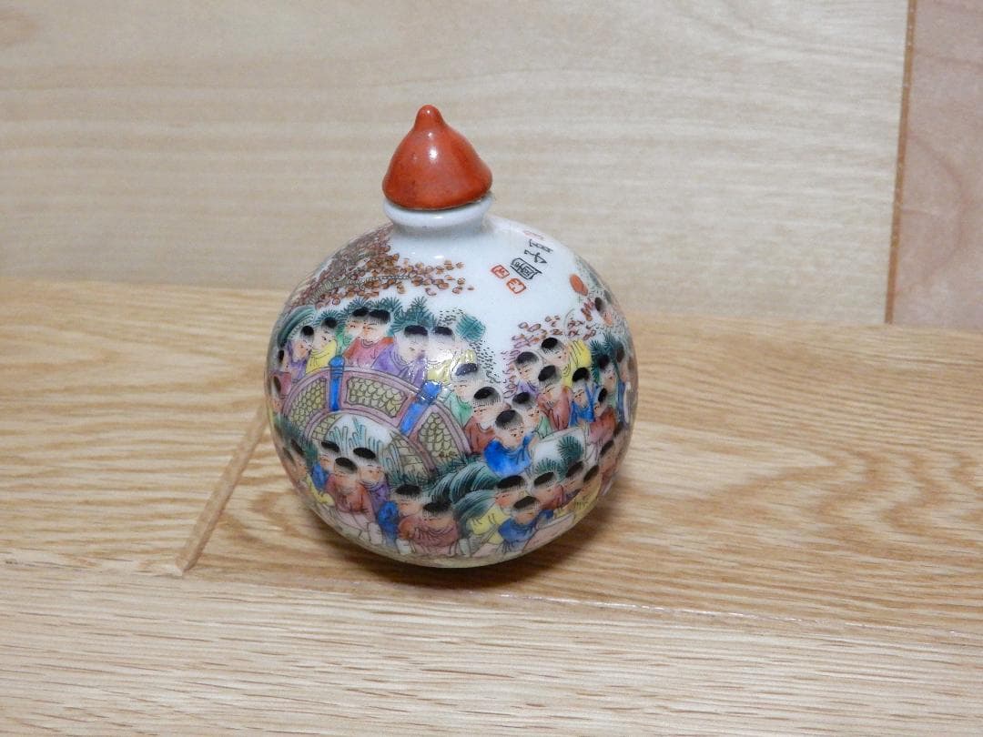 鼻煙壺 百子園 ～ 光緒年製