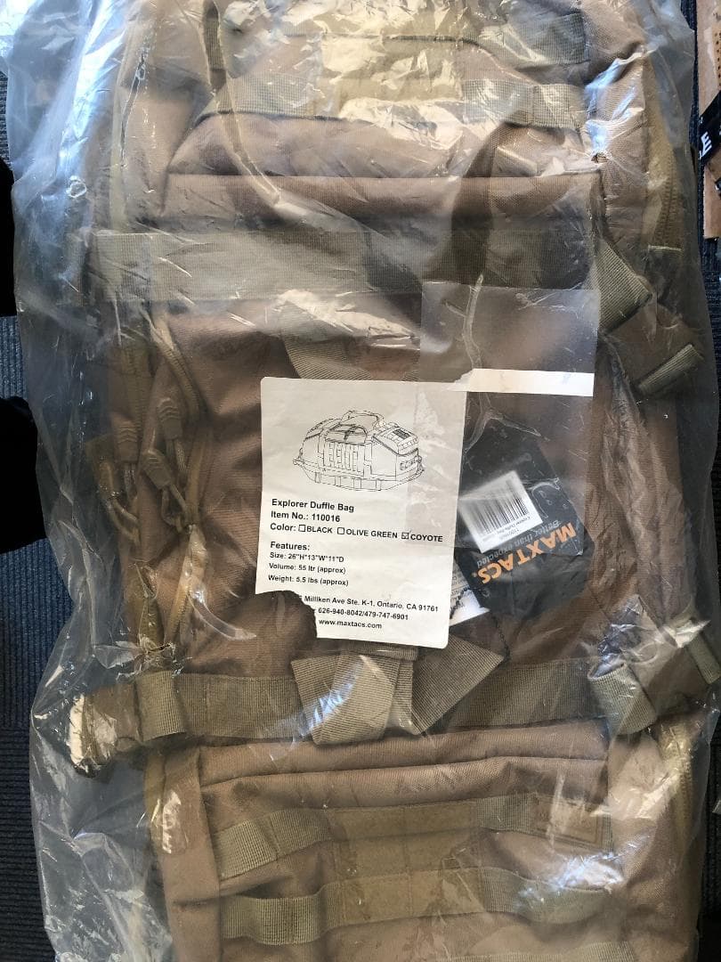 MAXTACS　タクティカル　ダッフルバック