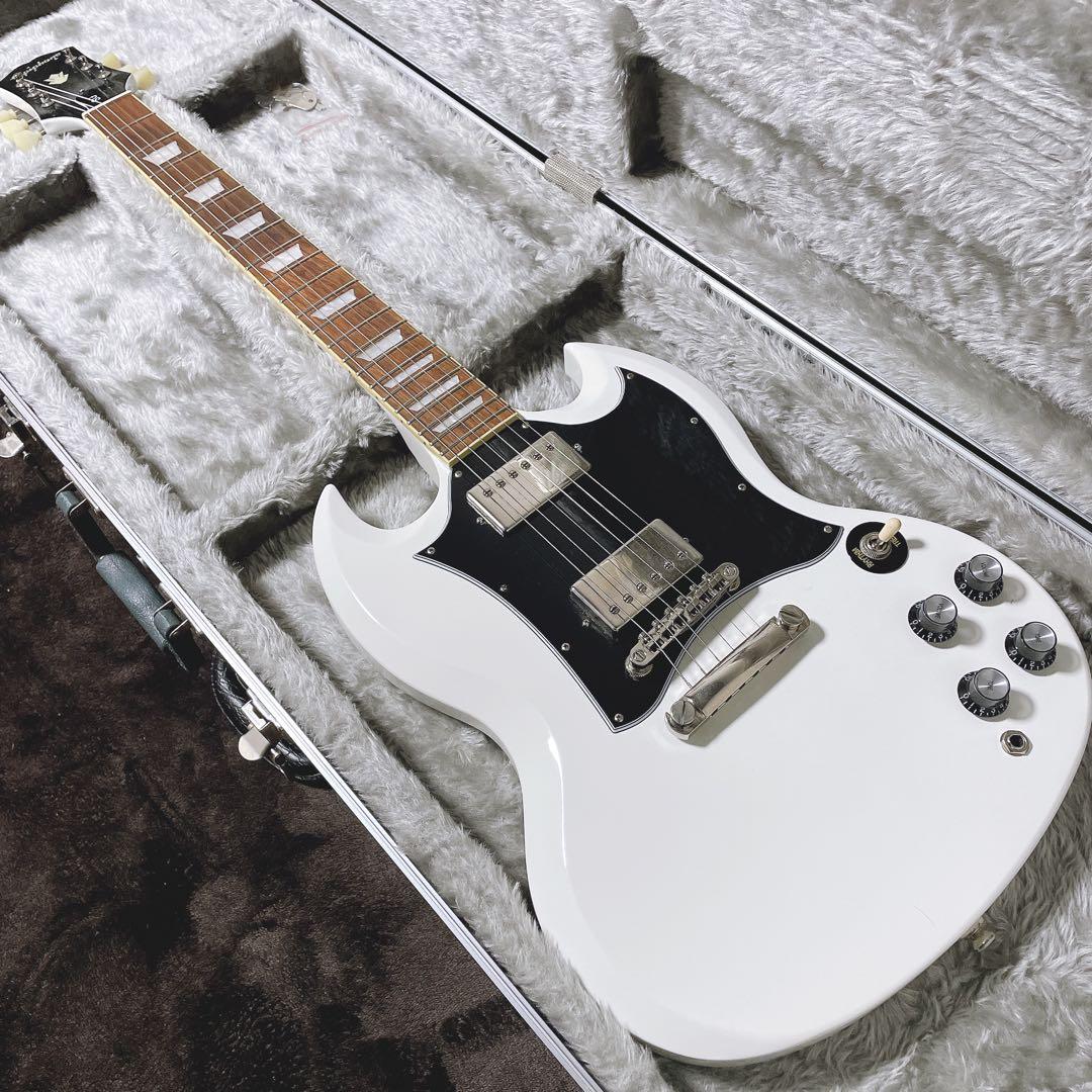 美品Epiphone エピフォン SG 白 Inspired by Gibson
