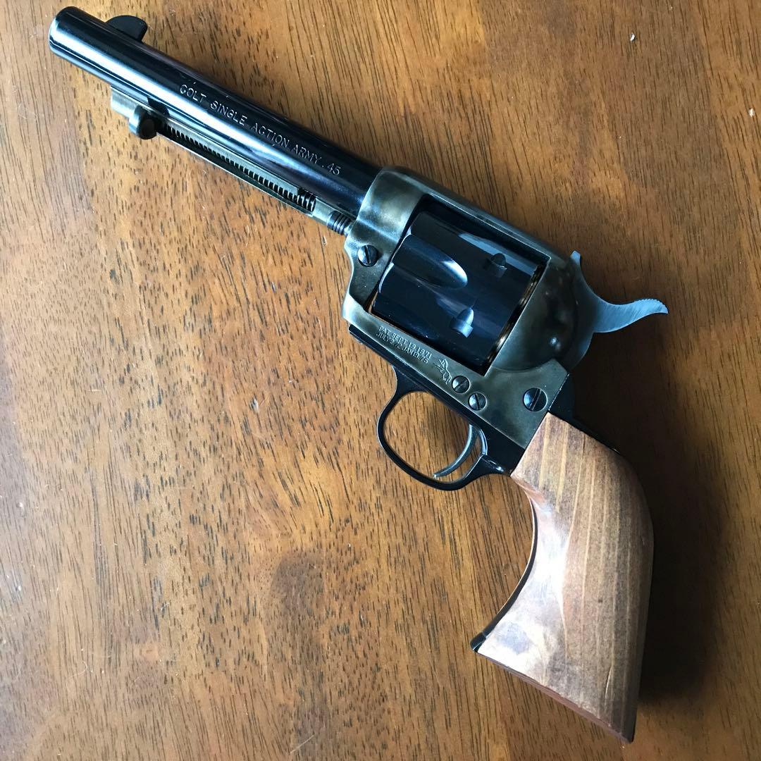 【逸品】HWS コルトSAA アーティラリー 組立キット完成品　ケースハードン風