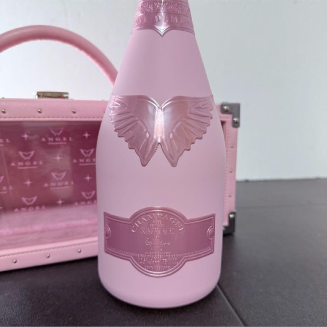 美品　新品未開封 エンジェル ドゥミセック ロゼ ピンク シャンパン　鍵あり