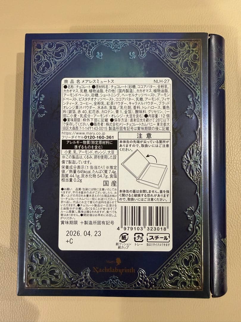 メリー　Mary's バレンタイン　2026 ナハトラビュリント　チョコ セット