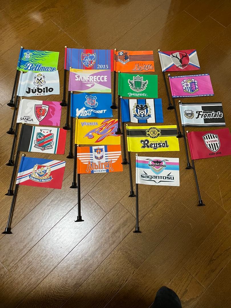 Jリーグ　サッカー　ミニフラッグセット