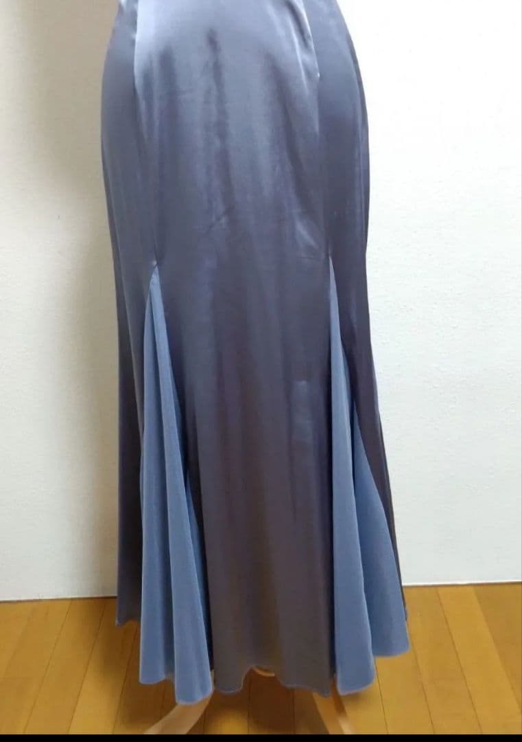 SALE☆チャコット ダンス衣装　ロングドレス シルバー M 定価90200円