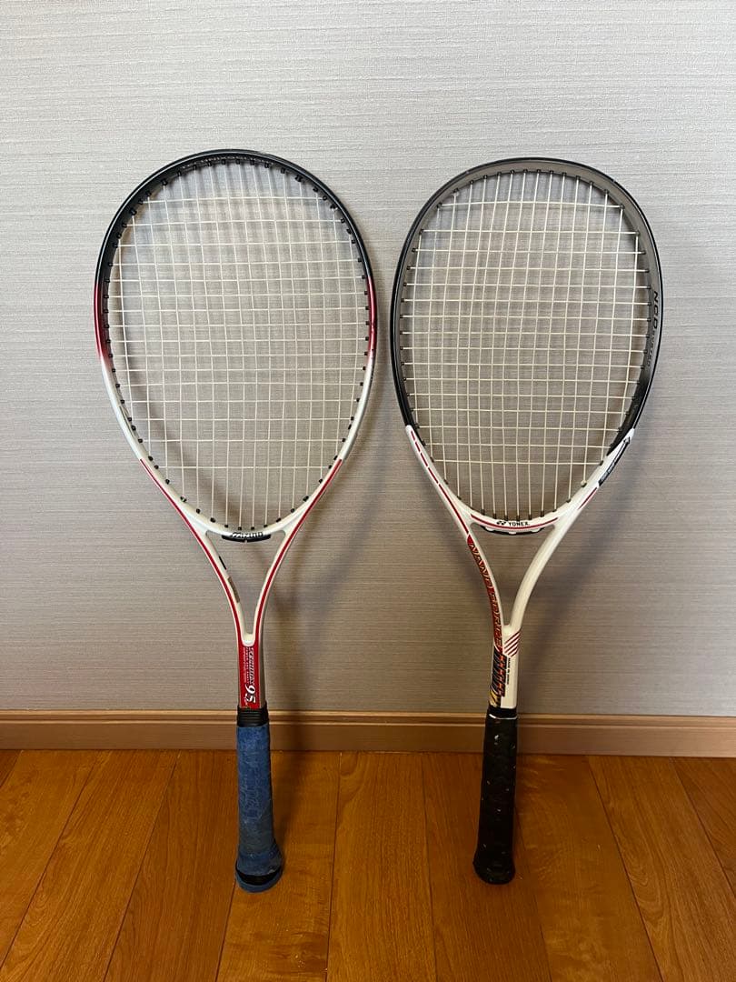 中古 軟式 テニスラケット 2つセット MIZUNO YONEX 軟式テニス