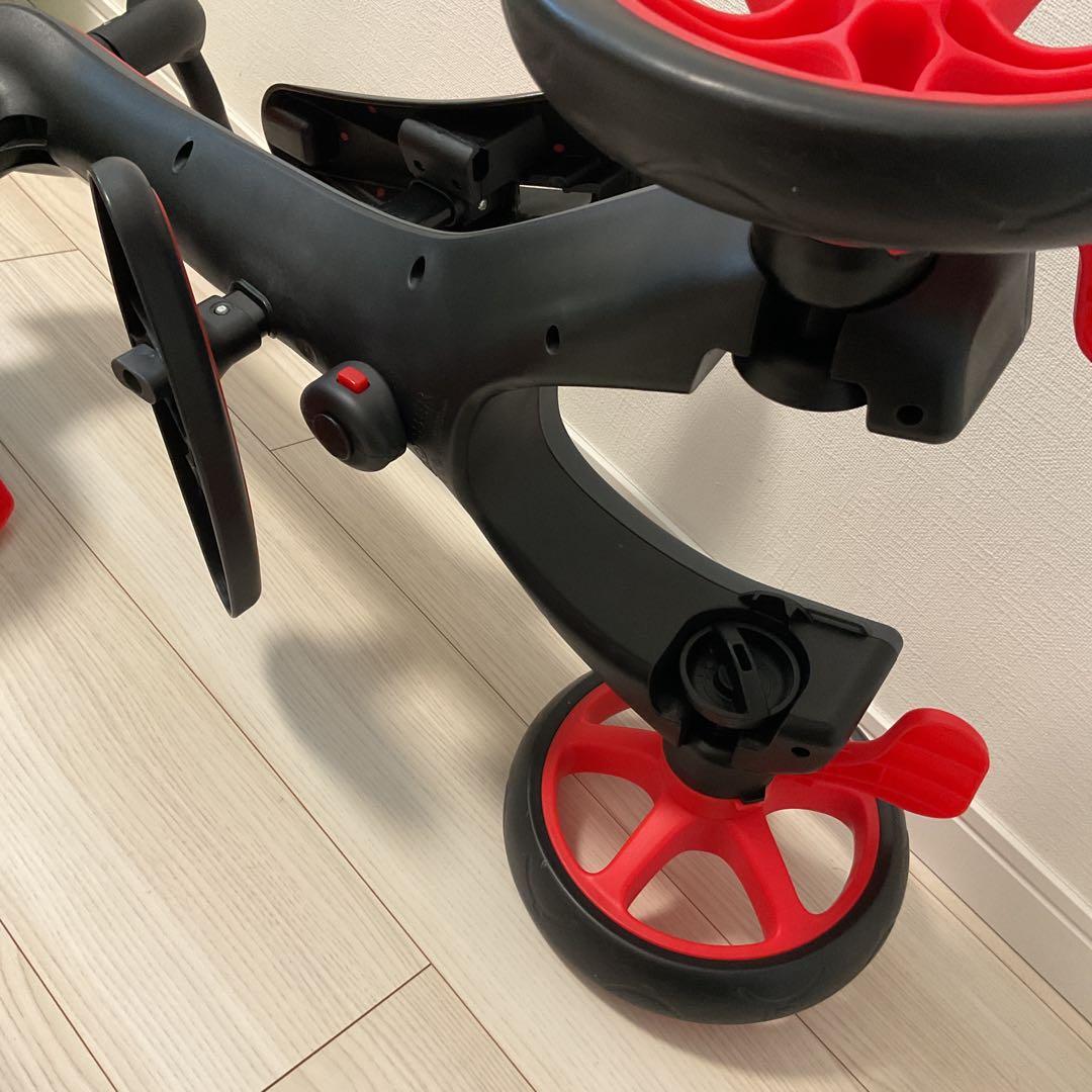 美品　GLOBBERグロッバー エクスプローラー トライク 3in1 レッド　赤