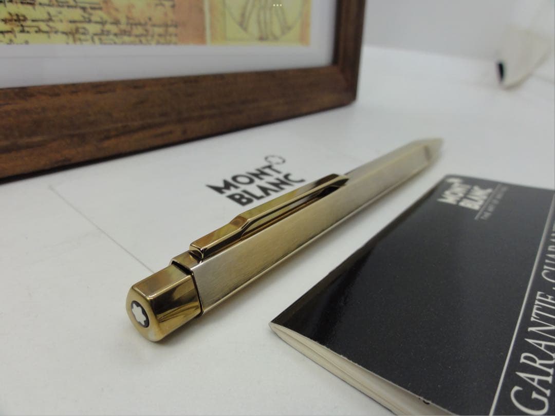 モンブラン⭐️レオナルド総金張りチタンTitaniumNo20280⭐️人間工学形状