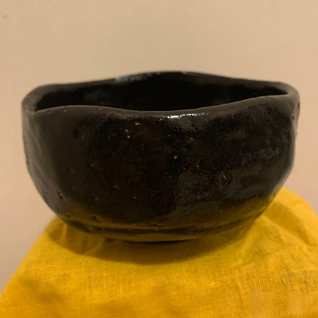 抹茶碗　星凰造　黒楽　アンティーク　1客